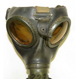AUER Luftwaffe alemana o máscara de gas Luftschutz. Espenlaub militaria
